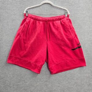 Air Jordan Men Activewear Shorts Large Red Sweats Logo Jumpman Basketball